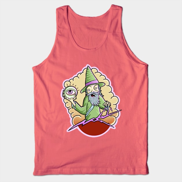 All seeing wizard Tank Top by Local non union